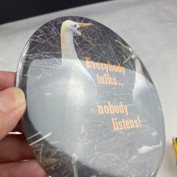 Hallmark Springbok 6 Inch Pinback Pin Seagulls Everybody Talks Nobody Listens - Picture 6 of 7
